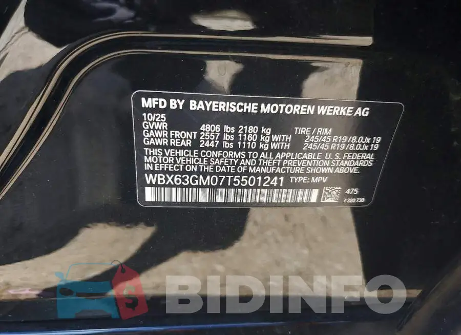 WBX63GM07T5501241 Photo# 13