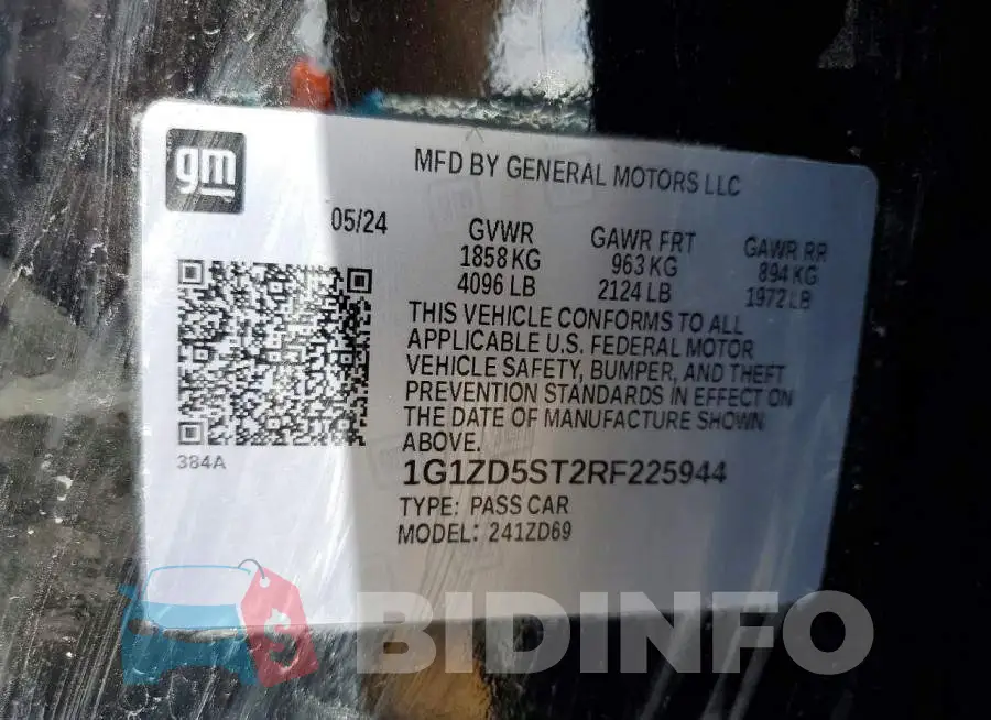 1G1ZD5ST2RF225944 Photo# 13