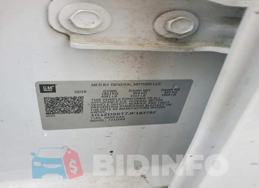 1G1ZD5ST7JF183792 Photo# 12