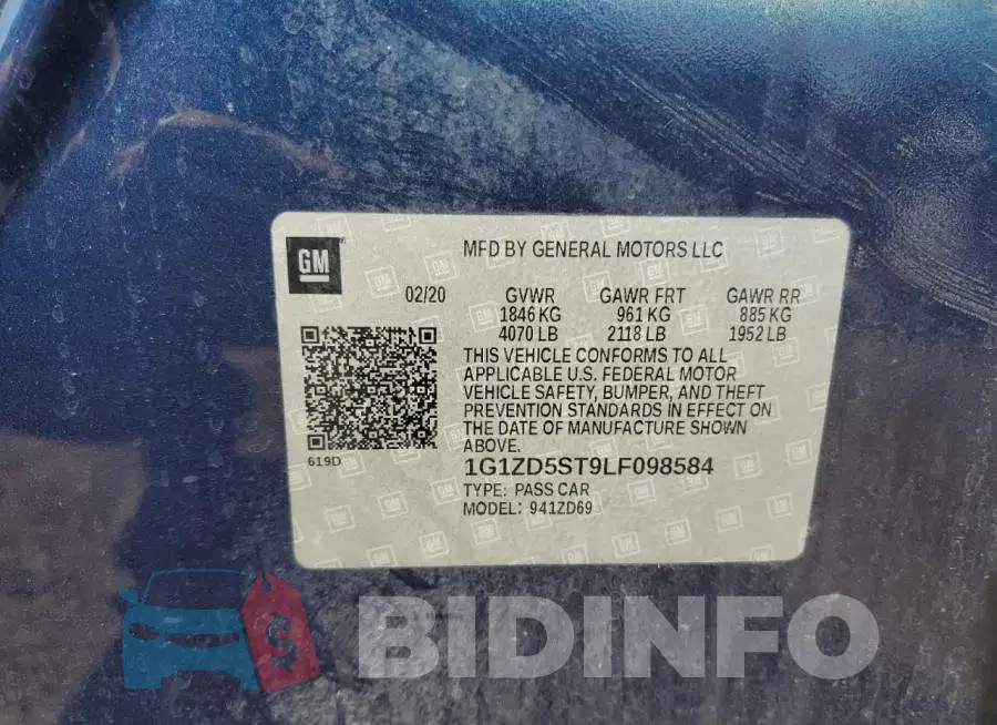 1G1ZD5ST9LF098584 Photo# 12