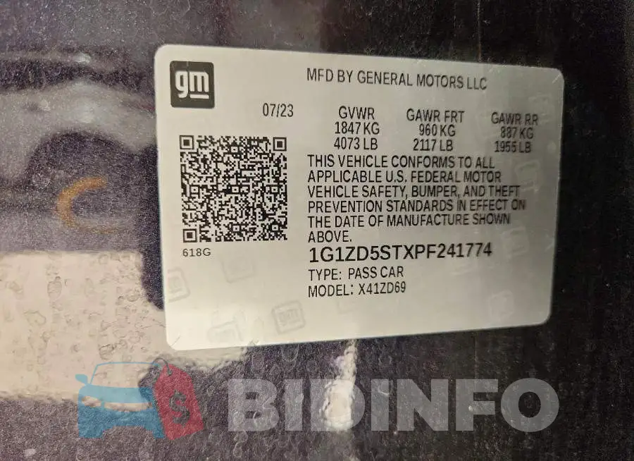 1G1ZD5STXPF241774 Photo# 12