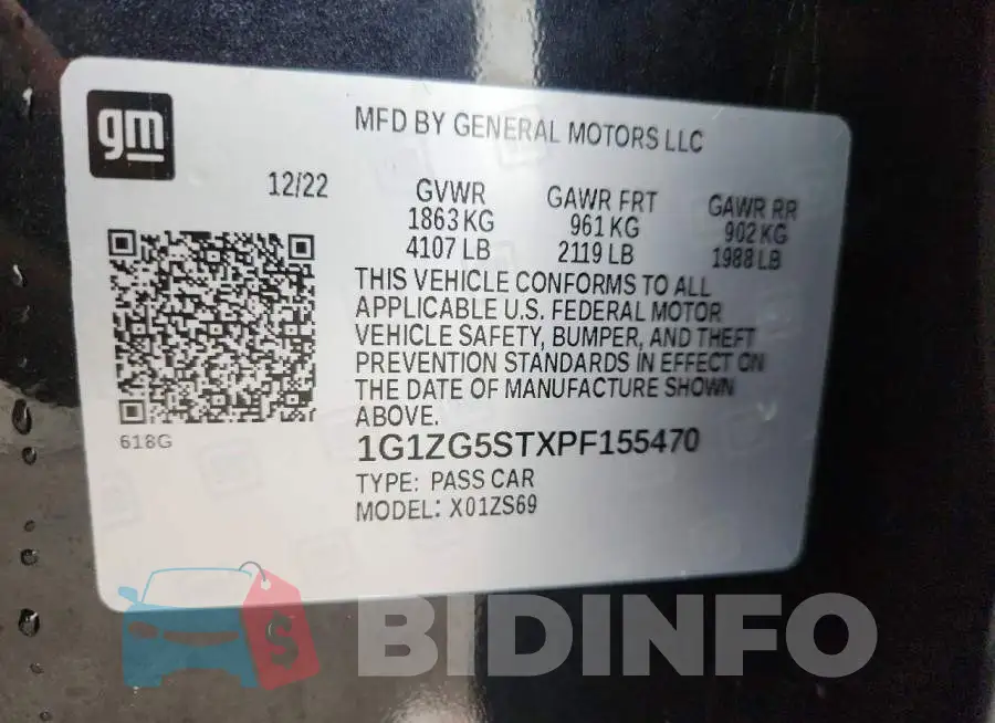 1G1ZG5STXPF155470 Photo# 13
