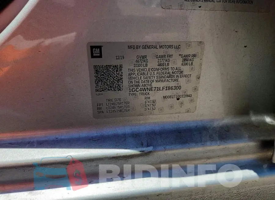 1GC4WNE71LF186300 Photo# 12