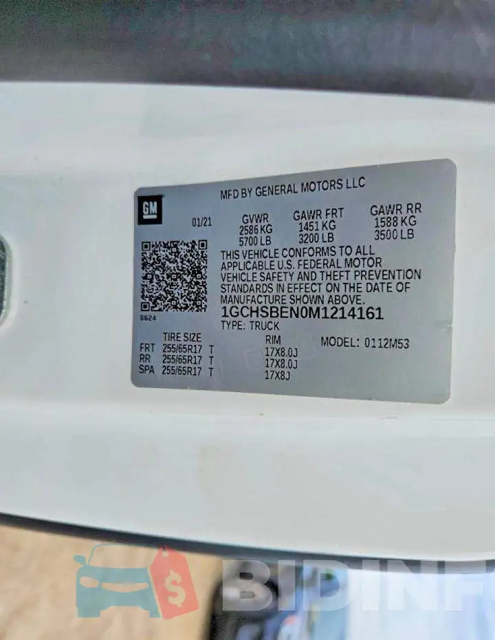 1GCHSBEN0M1214161 Photo# 12