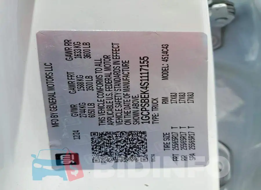 1GCPSBEK4S1117155 Photo# 13