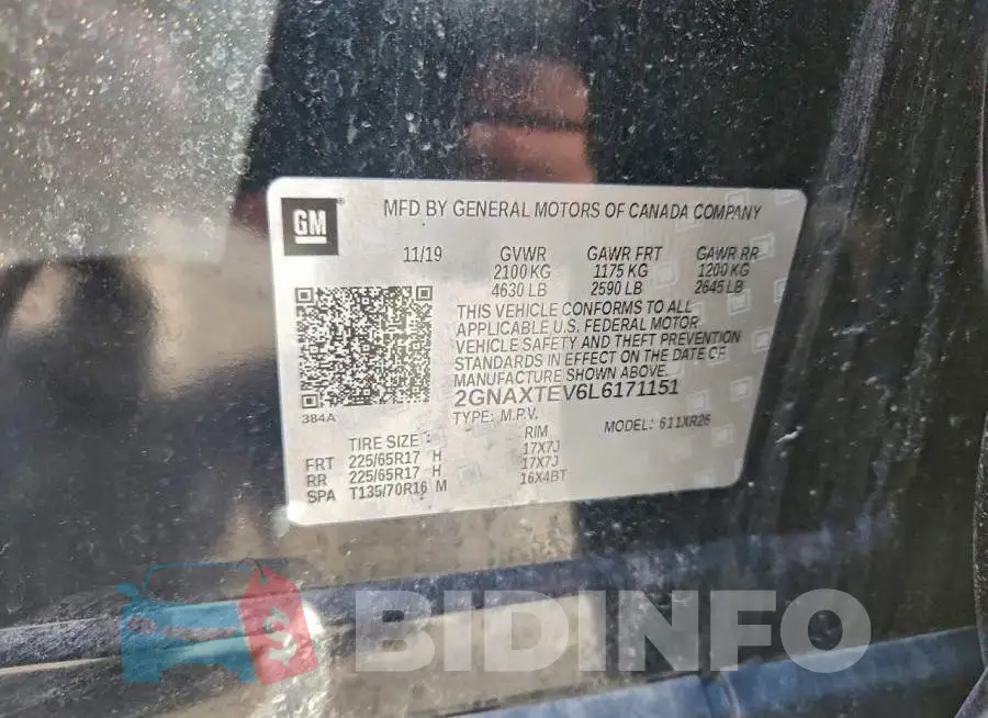 2GNAXTEV6L6171151 Photo# 13