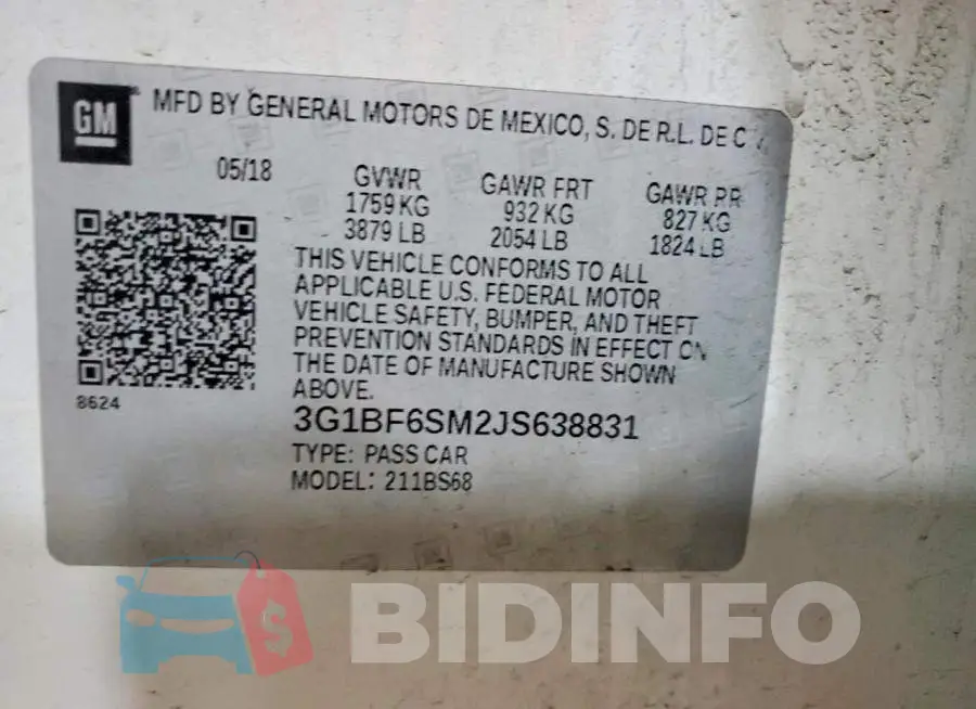 3G1BF6SM2JS638831 Photo# 12