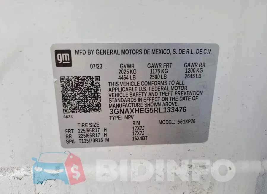 3GNAXHEG5RL133476 Photo# 12
