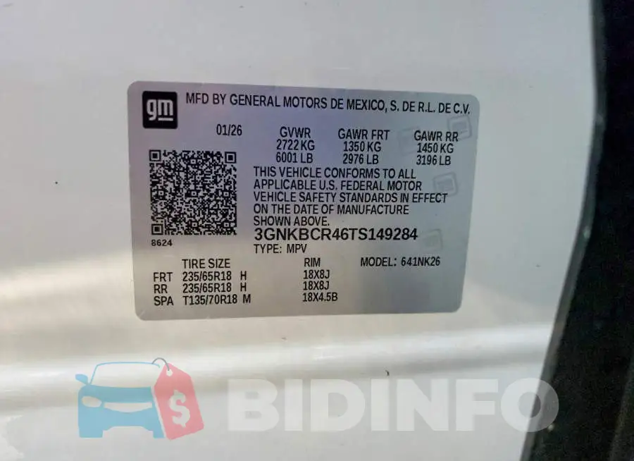 3GNKBCR46TS149284 Photo# 13