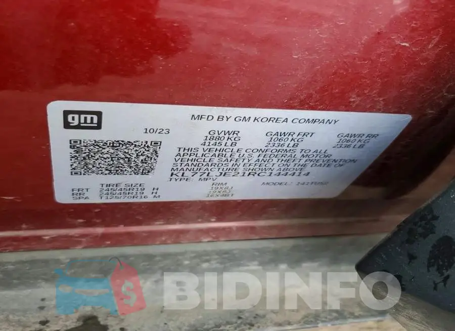 KL77LJE21RC144414 Photo# 13