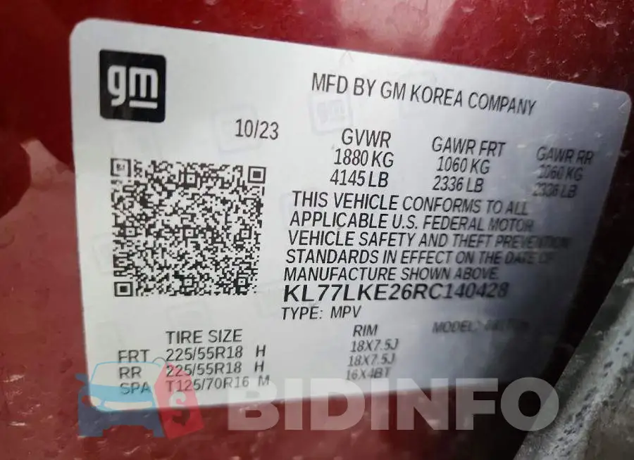 KL77LKE26RC140428 Photo# 13
