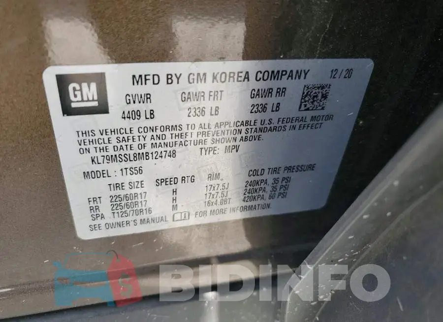 KL79MSSL8MB124748 Photo# 13