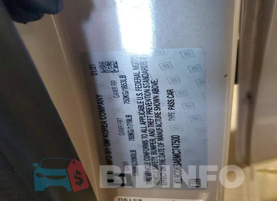 KL8CD6SA6MC747500 Photo# 12