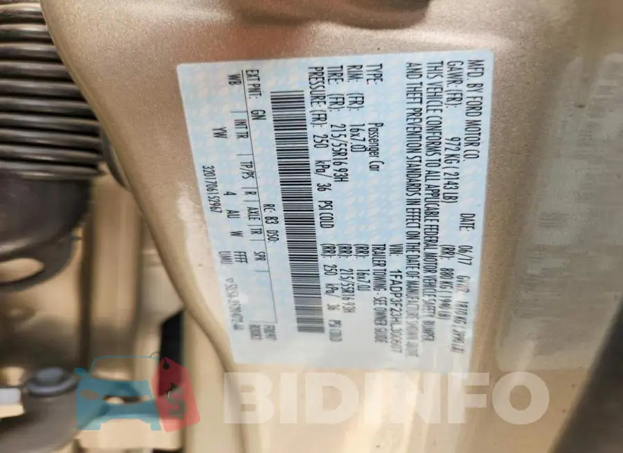 1FADP3F23HL300607 Photo# 13