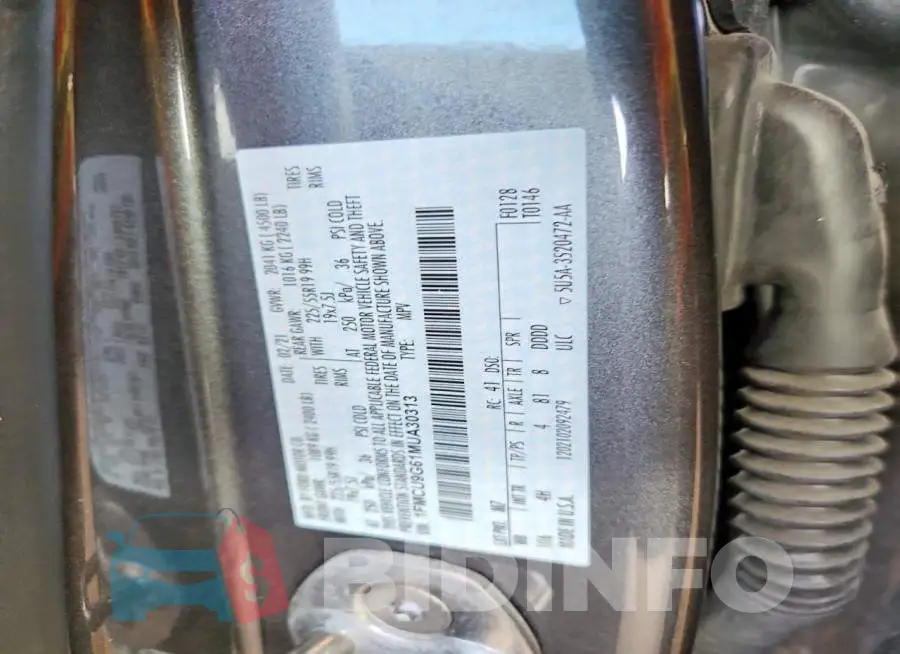 1FMCU9G61MUA30313 Photo# 14