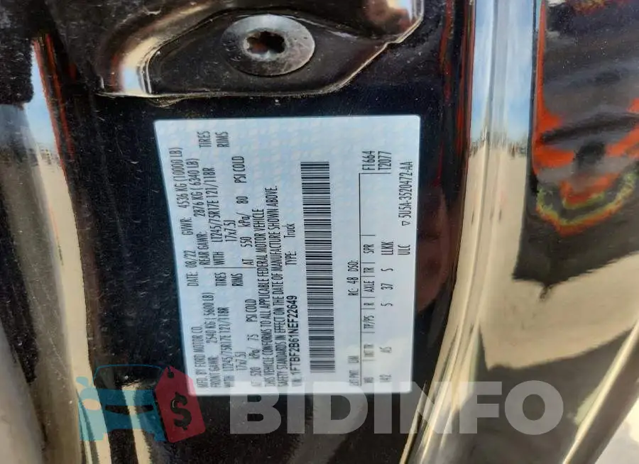 1FTBF2B61NEF22649 Photo# 12