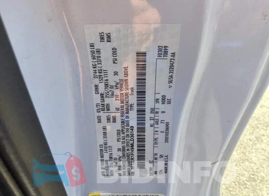 1FTER1FH9MLD36149 Photo# 12