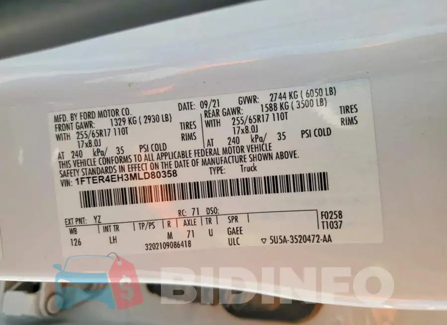 1FTER4EH3MLD80358 Photo# 12