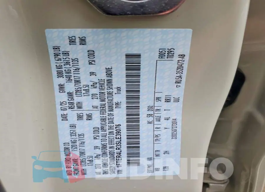 1FTER4LR3SLE39076 Photo# 12