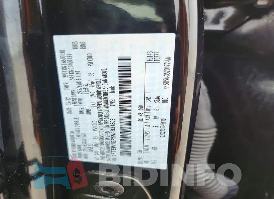 1FTEW1EP5NFB31803 Photo# 12