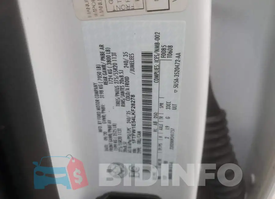 1FTFW1E54LKF28278 Photo# 12