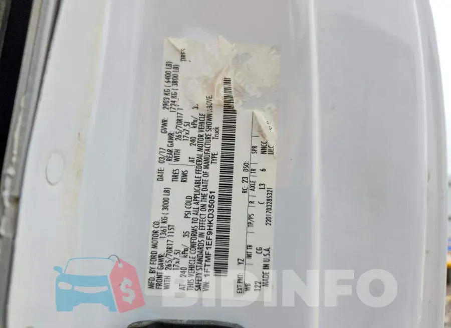 1FTMF1EF9HKD35051 Photo# 12