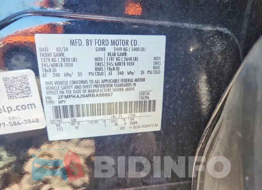 2FMPK4J94RBA88667 Photo# 13