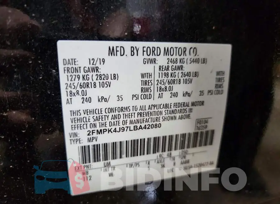 2FMPK4J97LBA42080 Photo# 13