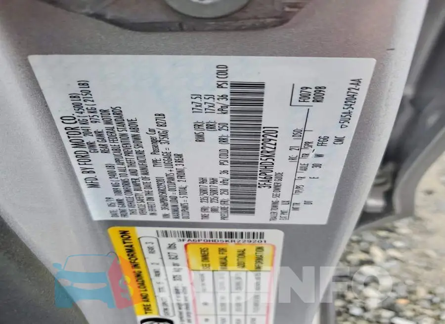 3FA6P0HD5KR229201 Photo# 12