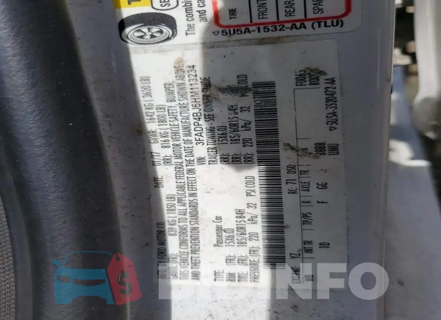 3FADP4BJ6HM113234 Photo# 12
