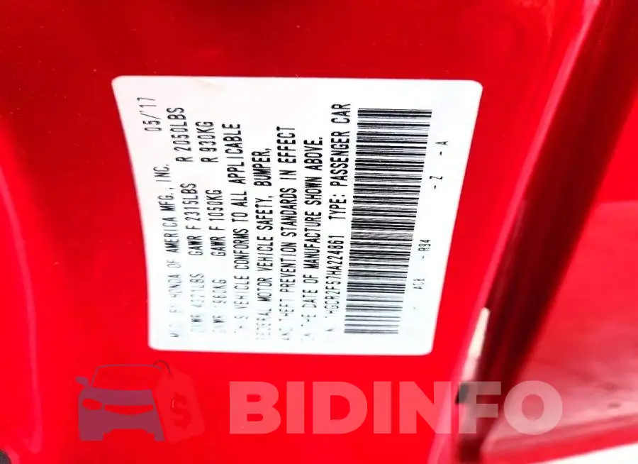 1HGCR2F57HA224861 Photo# 12