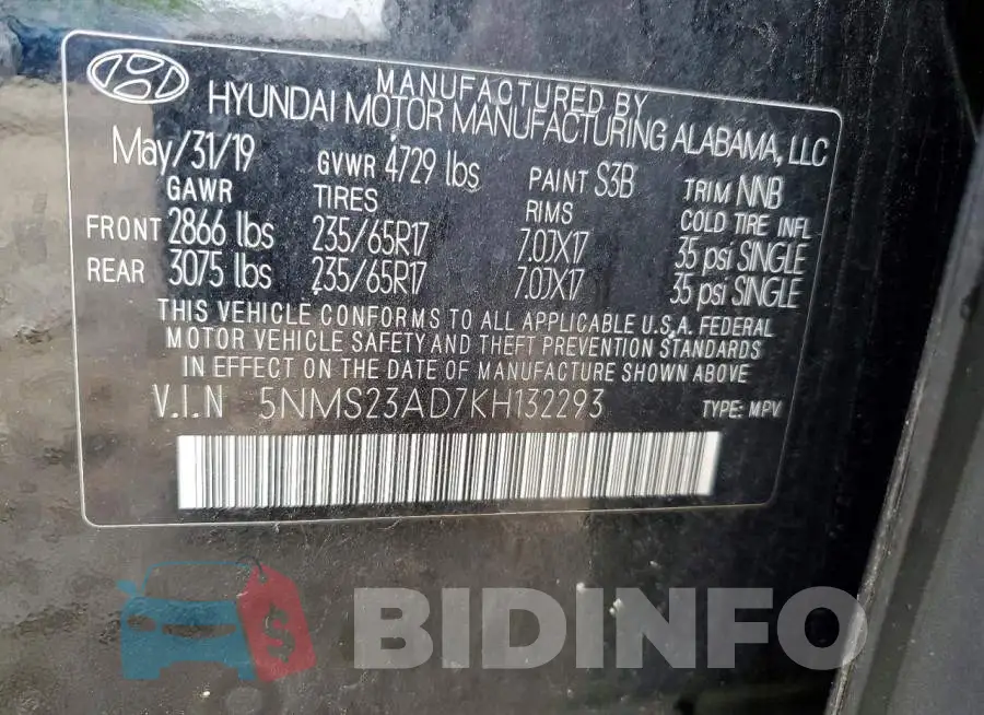 5NMS23AD7KH132293 Photo# 13