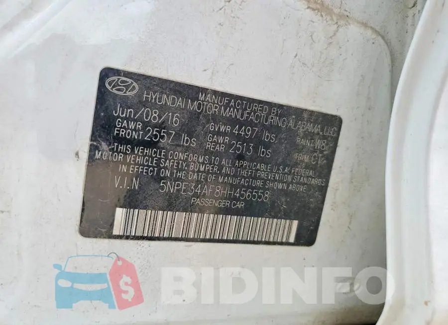 5NPE34AF8HH456558 Photo# 13