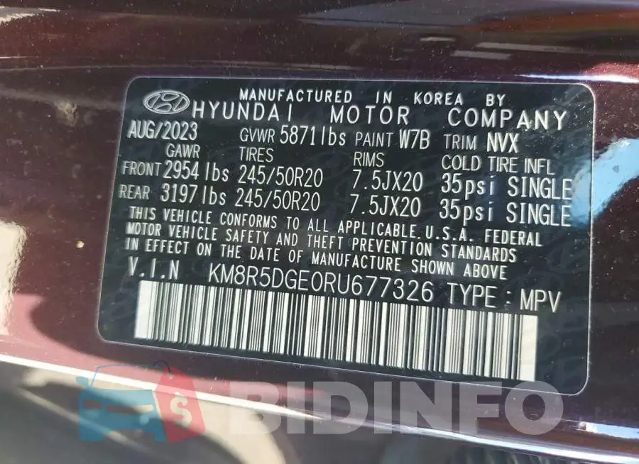 KM8R5DGE0RU677326 Photo# 14
