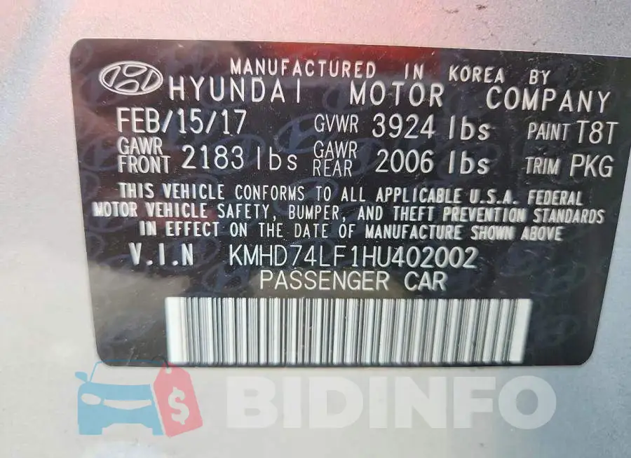 KMHD74LF1HU402002 Photo# 12
