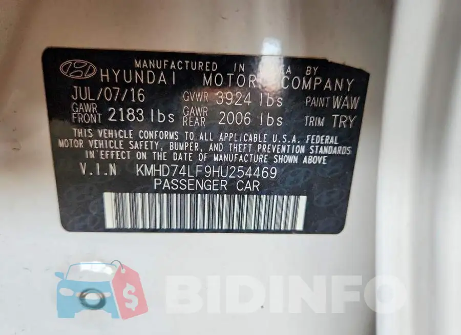 KMHD74LF9HU254469 Photo# 13