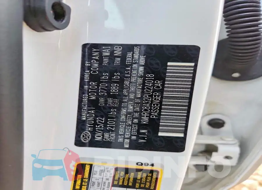 KMHRC8A32PU224018 Photo# 12