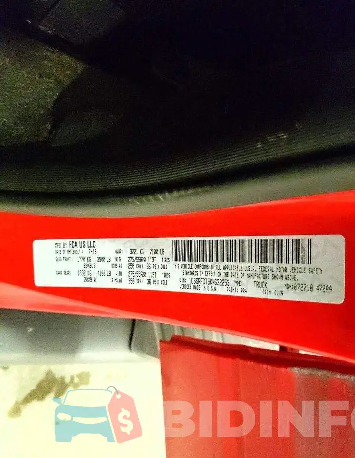 1C6SRFDT5KN632253 Photo# 12