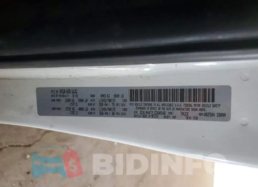 3C6LR4AT2JG300548 Photo# 12