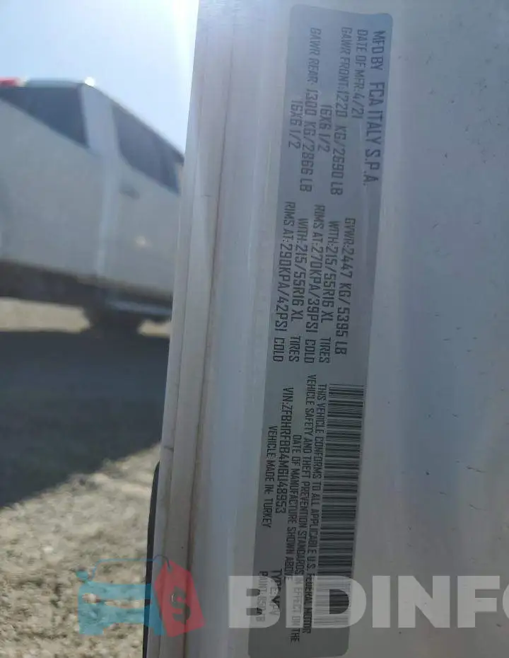 ZFBHRFBB4M6U48953 Photo# 13