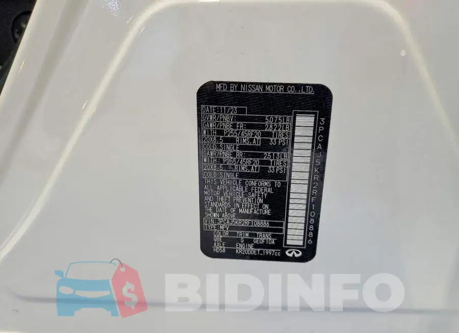 3PCAJ5KR2RF108886 Photo# 13