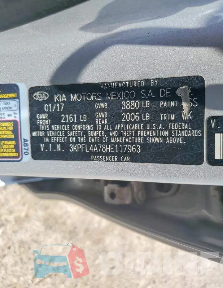 3KPFL4A78HE117963 Photo# 13