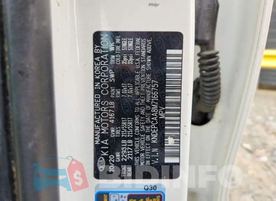 KNDEPCAA8M7166757 Photo# 13