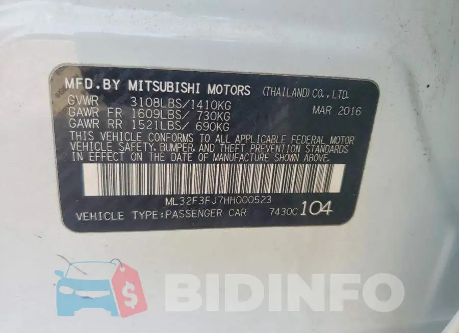 ML32F3FJ7HH000523 Photo# 12