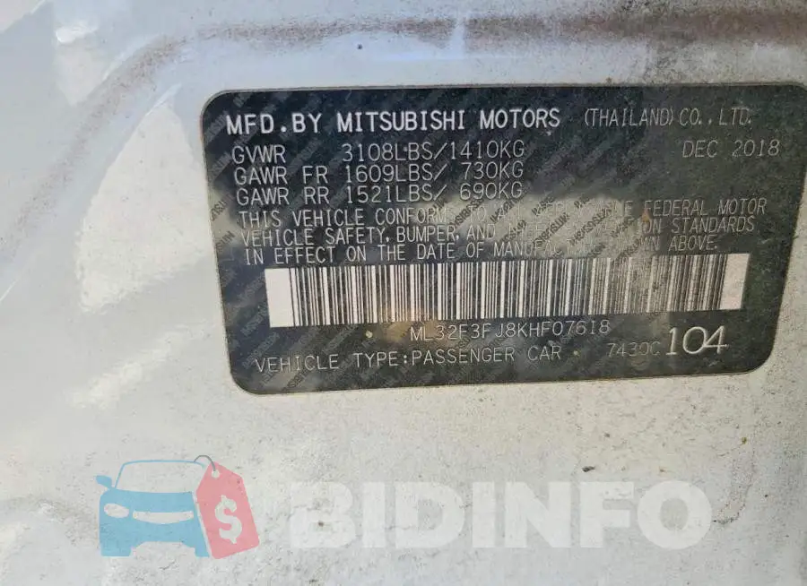 ML32F3FJ8KHF07618 Photo# 13