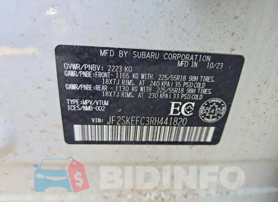 JF2SKEFC3RH441820 Photo# 13