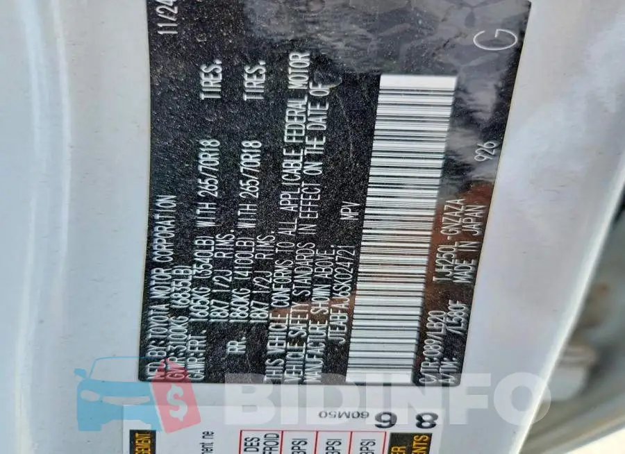JTEABFAJ6SK024721 Photo# 13