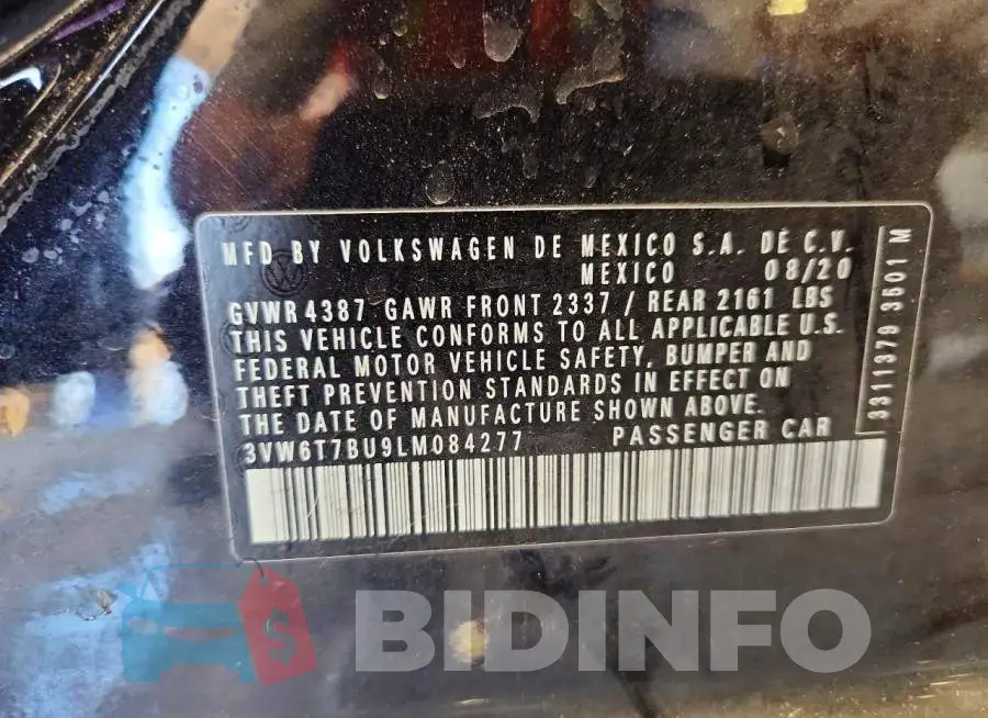 3VW6T7BU9LM084277 Photo# 13
