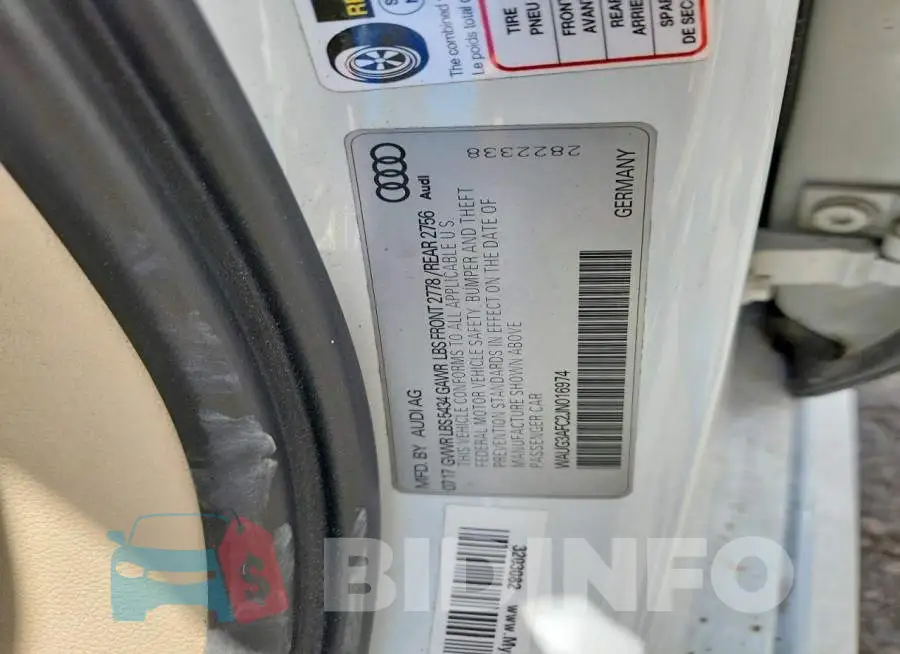 WAUG3AFC2JN016974 Photo# 12