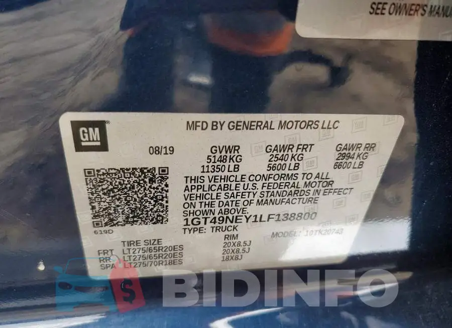 1GT49NEY1LF138800 Photo# 12